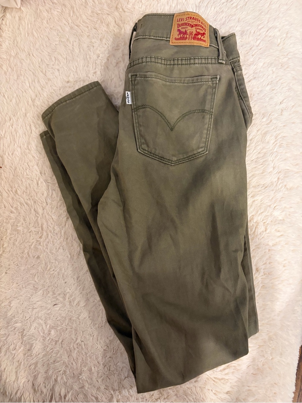 Levi's 710 Super Skinny Olive Pants